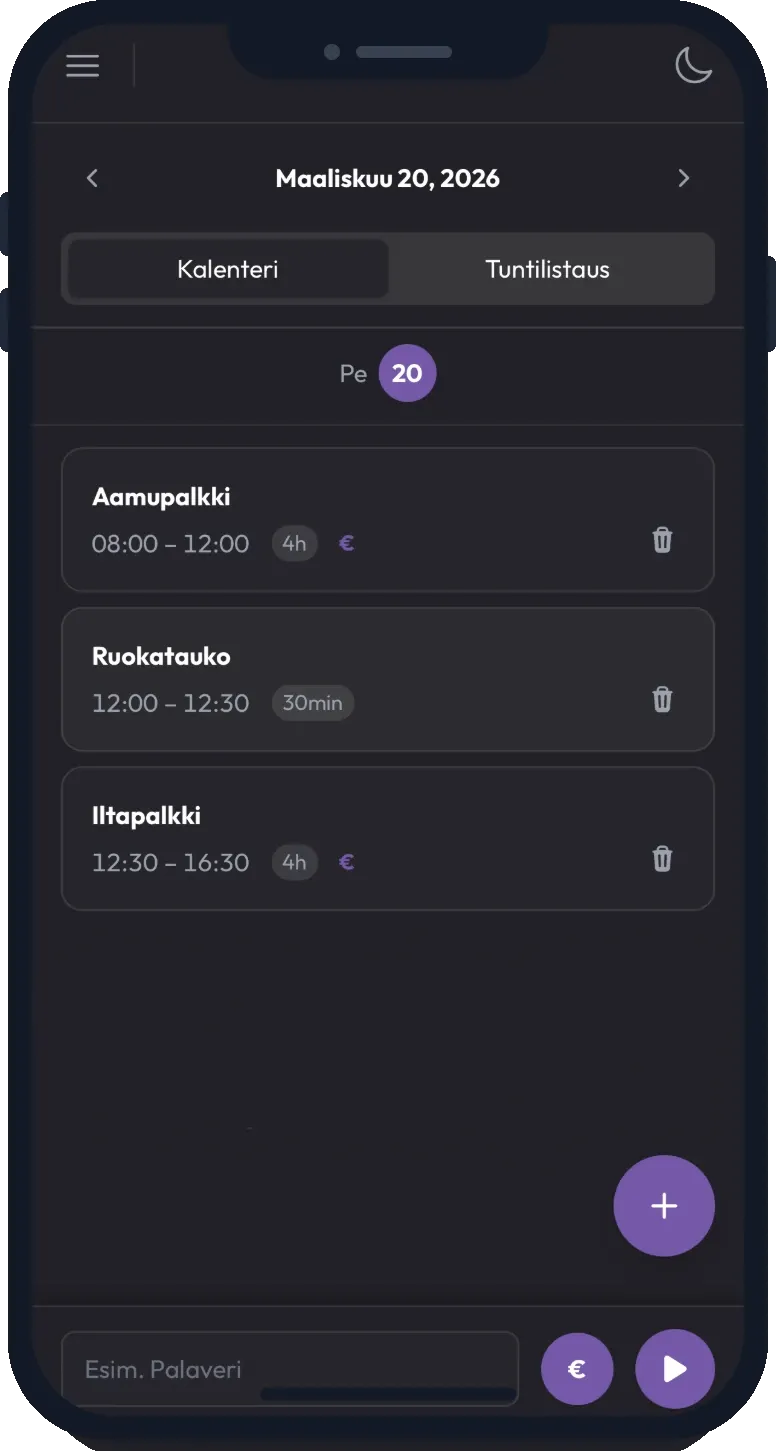 Yksityiskohtaista seurantaa myös liikkeellä ollessa, mobiiliversio ei tingi tarkkuudesta.