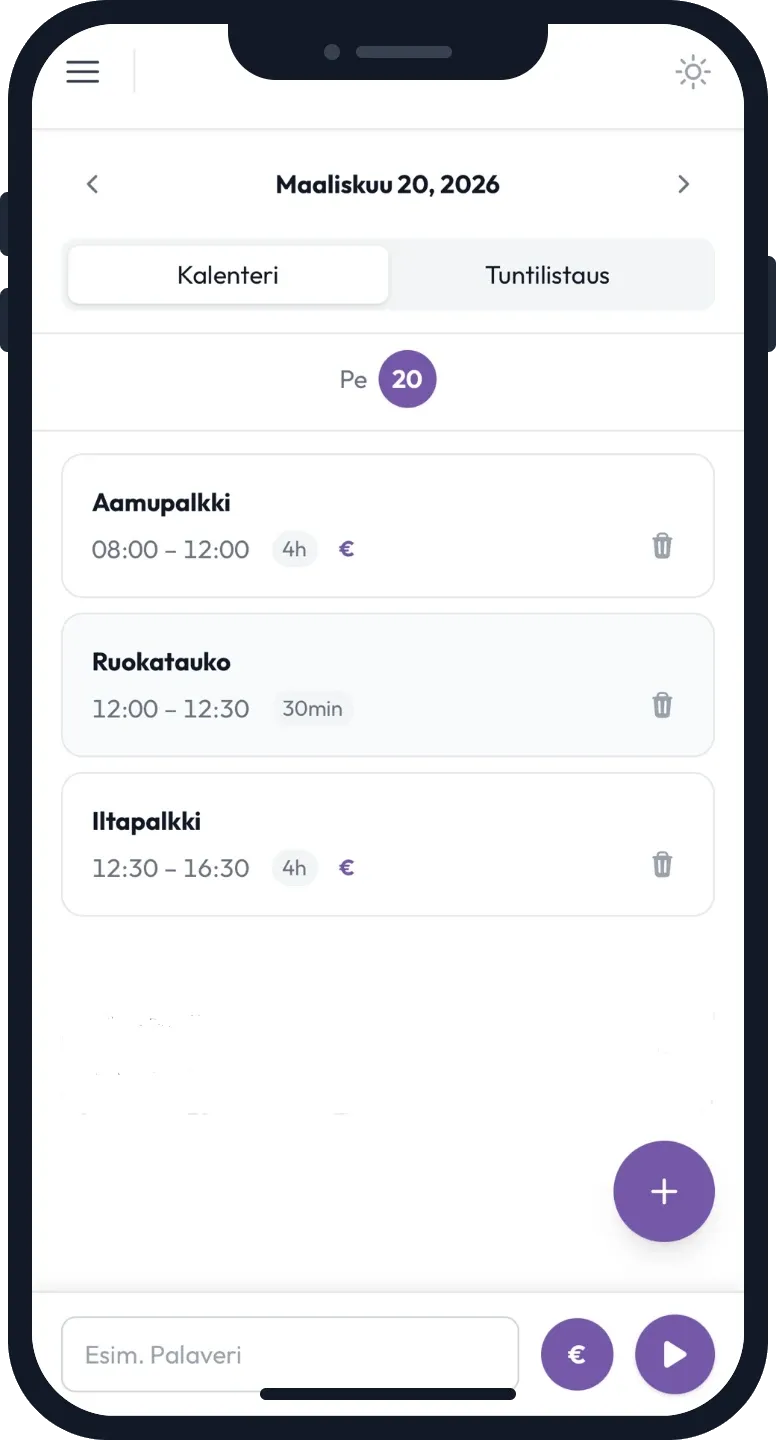 Yksityiskohtaista seurantaa myös liikkeellä ollessa, mobiiliversio ei tingi tarkkuudesta.